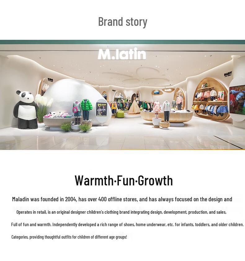 M.Latin Girls' Fun Lambswool Padded Jacket