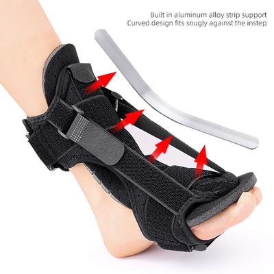 Adjustable Foot Drop Orthosis Brace Ankle Support With Plantar Fascia Support And Aluminum Strip Splint Reinforcement Tool