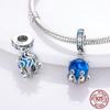 Breloque Charms Original Charms Fit Charmhub Bracelet Sterling Silver 925 Flamingo Balloon Cz Shape Pendant Silver 925 Jewelry