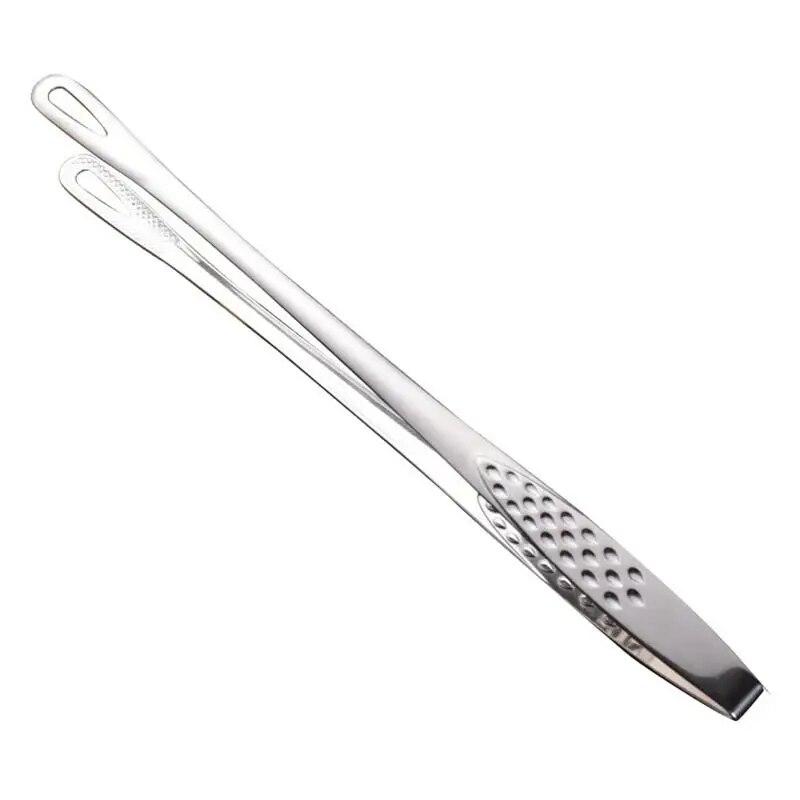 1Pc Stainless Steel Food Tongs Long Handle Non-Slip Barbecue Tongs Steak Tongs Kitchen Cooking Tools Kitchen Accessories