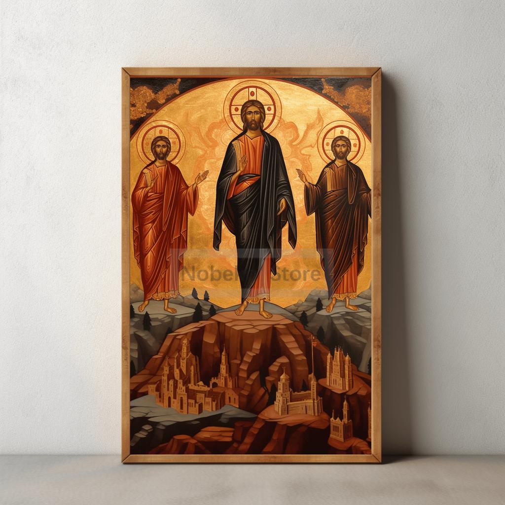 Religious Byzantine Catholic Art Prints Modern Christian Posters Gospel Figure Illustration Canvas Painting Pictures Home Decor