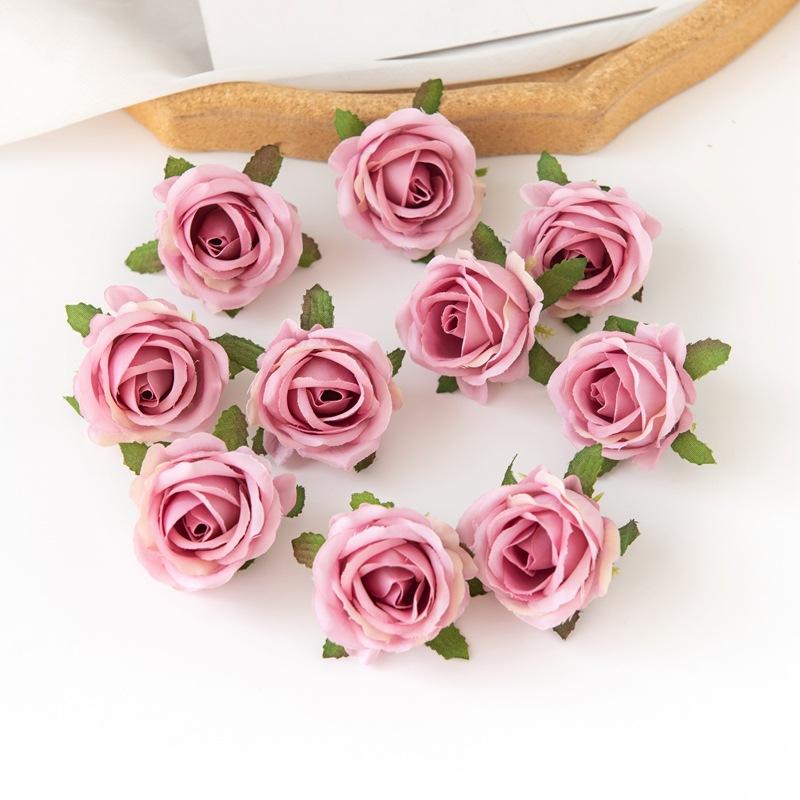 Mori Simulation Rose Flowers Silk Flowers Diy Handmade Wreath Fake Flowers Wedding Gift Box Decoration Accessories Flower Wall Set Shooting Prop