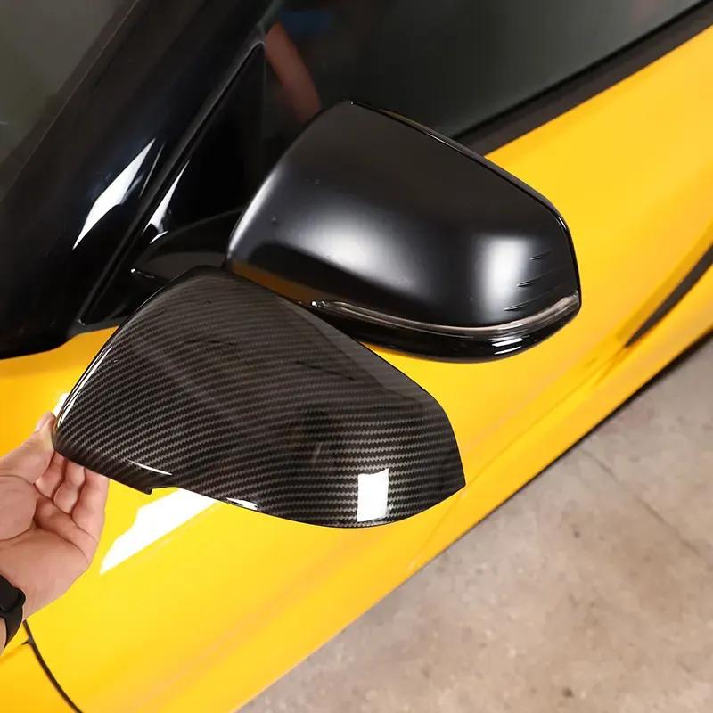 Glossy/Carbon Mirror Cover For Toyota GR Supra -2025 A90 MK5 All Rearview Mirror Housing Wing Side Mirror Cover Exterior