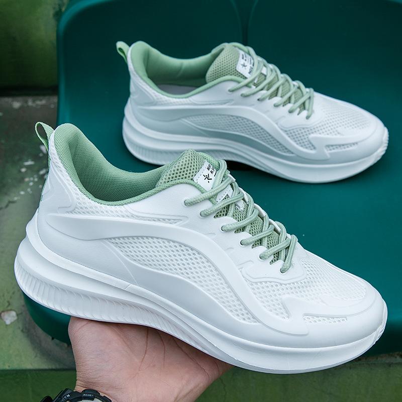 White Shoes Men's  Spring New Travel Shoes Men's Platform Casual Shoes Fashionable Men's Shoes Outdoor Sports Shoes