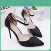 Fashion Womens High Heel Sandals With Buckle Strap For Summer Casual Wear