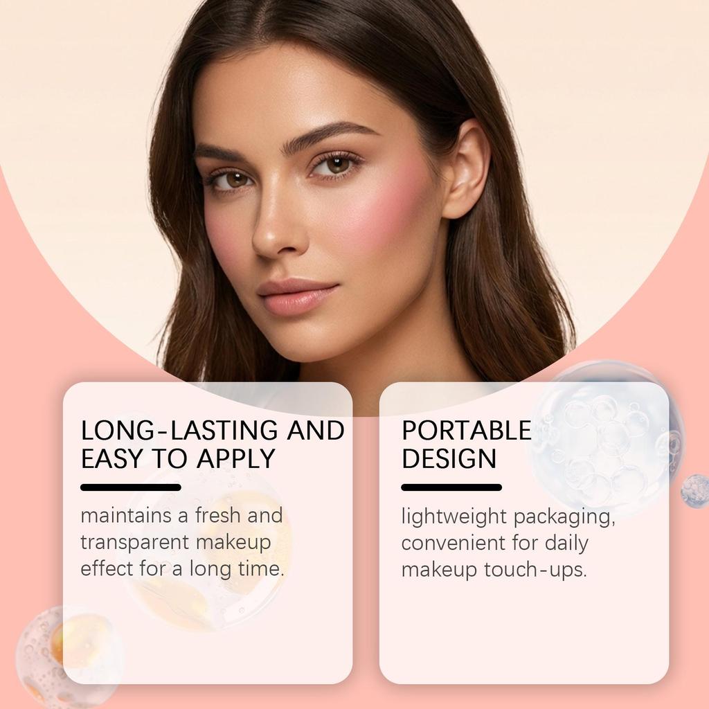 Zephoco Soft Pink Silky Moisturizing Blush for a Rosy Natural Glow