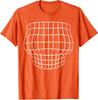 Magnified Chest Optical Illusion Grid Big Boobs Unisex T-Shirt
