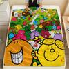 Mr. Men Little Miss  Print Flannel Blanket, High Quality Comfortable for All Seasons, Home Decor, Warmth and Comfort