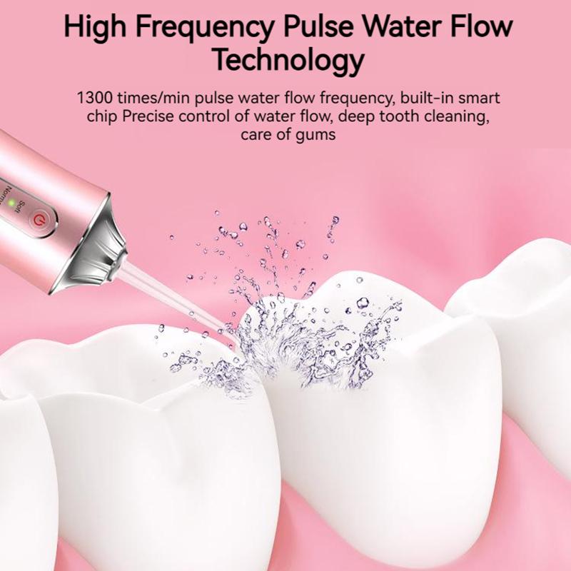 Irrigateur buccal portable, jet dentaire à eau rechargeable par USB, pointe de cure-dents, 220 ml, 3 modes, nettoyeur de dents