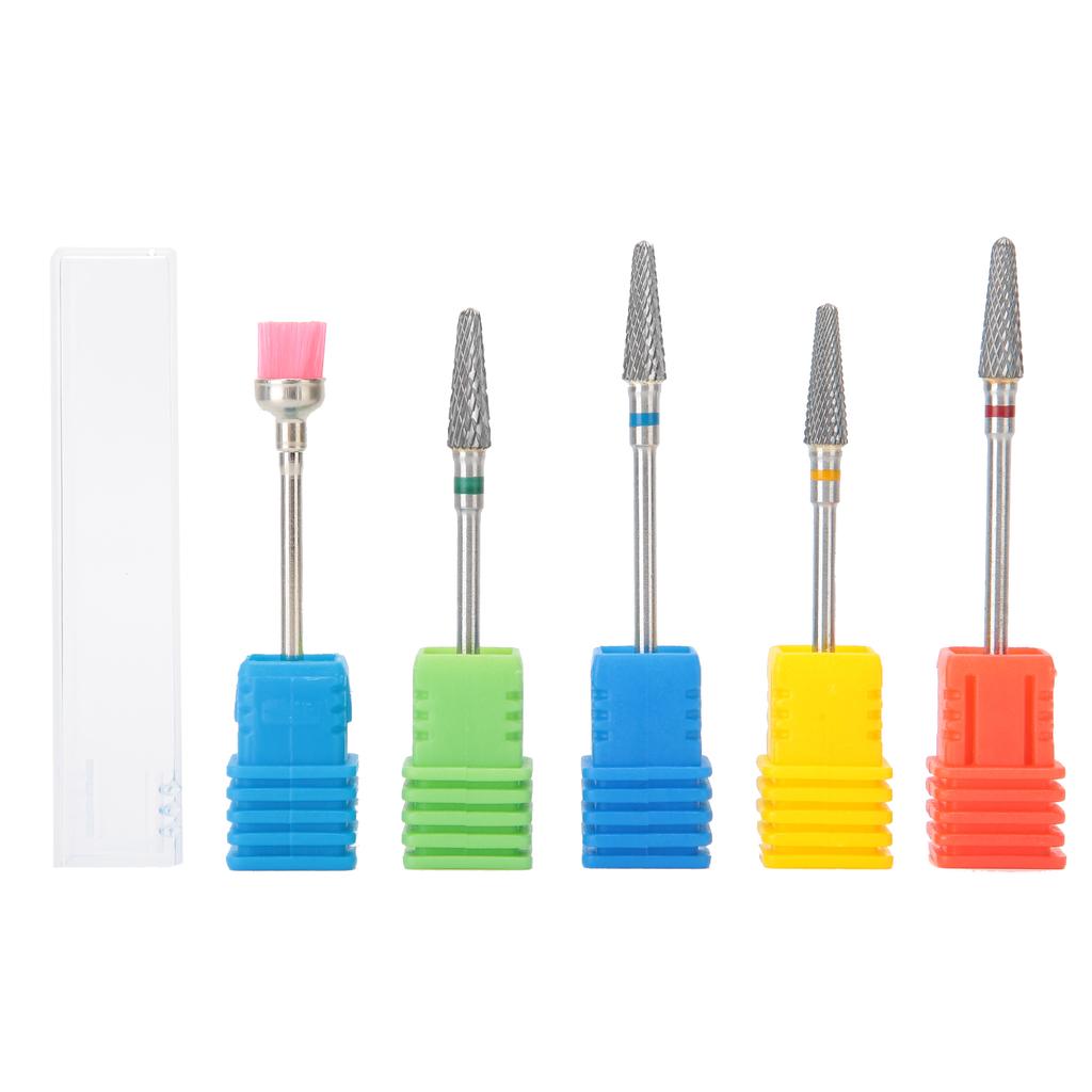 Nail Art Drill Bit Manicure Polishing Grinding Head Tungsten Steel Nail Polisher Accessory