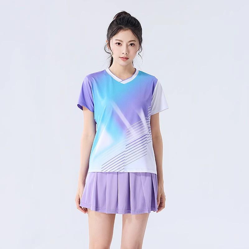 Lightweight Breathable Quick-Dry Sport T-Shirt Badminton Tennis Table Unisex Athletic Wear