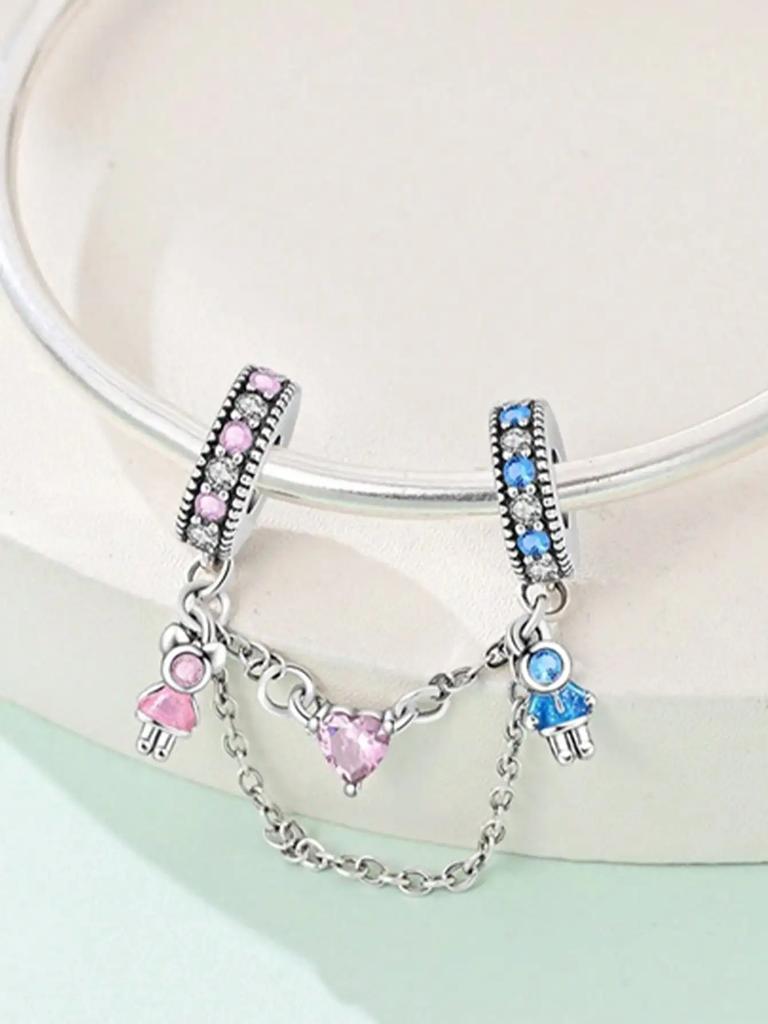 Charms Plata Copper Colors Summer Flower Fruit Safety Chains Beads Pendant For Original Bracelet For Women Diy Jewelry Love Gift