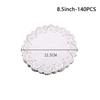 140 Pcs Round Baking Paper White Lace Paper New Oil-absorbing Paper  Cake Baking