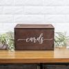 Wooden Wedding Card Box with Slot & Lid | Decorations for Reception for Wedding Gifts & Money | Baby & Bridal Shower, Graduation
