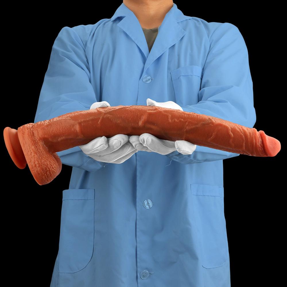 Großer Flüssigsilikon Langer Dildo Simulierter Penis Buttplug Fisting Sexspielzeug Strap-on Schwanz Großer Schwanz Realistischer Schwanz