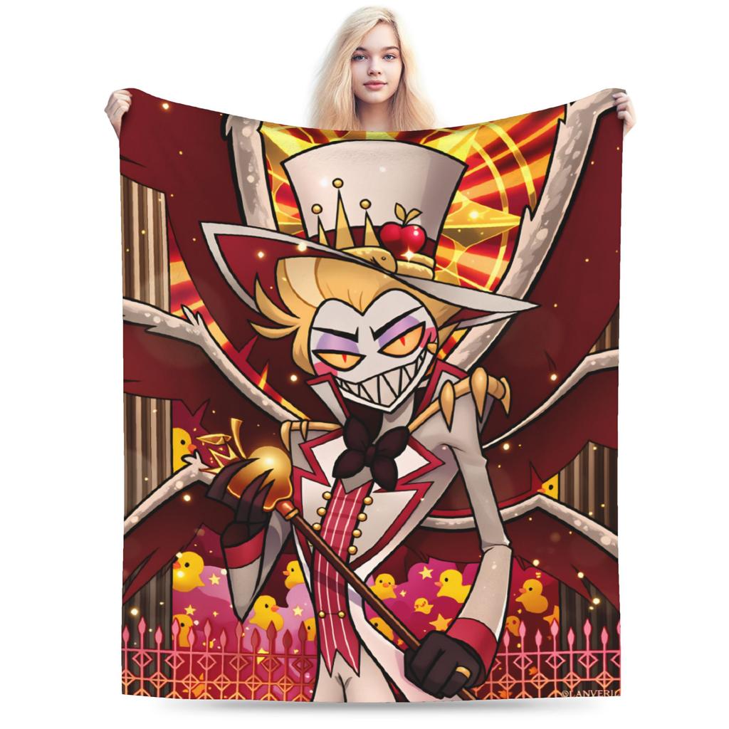 Relax Alastor Vox Blankets Quality Soft Warm Hazbines Hoteles Bedding Throws Autumn Students Couch Chair Fashion Bedspread