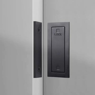 Invisible Sliding Door Lock High Security Zinc Alloys Bedroom Padlocks Easy Push Pull Mechanism For Indoor Balcony Patio