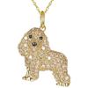 Rhinestone Beagle Pendant Shiba Inu Dog Necklace Jewelry Gift Pet Puppy Necklace  Dog Lovers