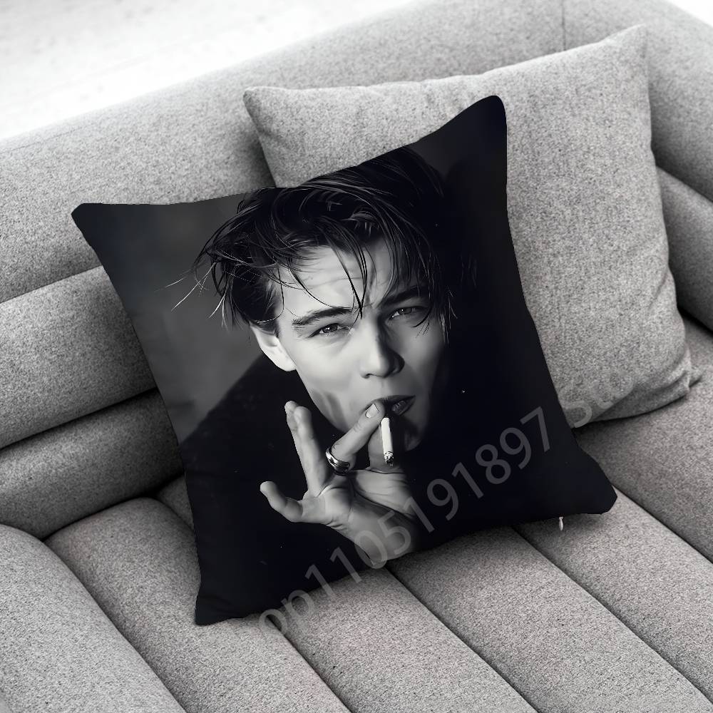 L-Leonardo D-DiCaprio Throw Pillow Case For 30x30cm 40x40cm 45x45cm 50x50cm 55x55cm Square Sofa Pillowcase Shell