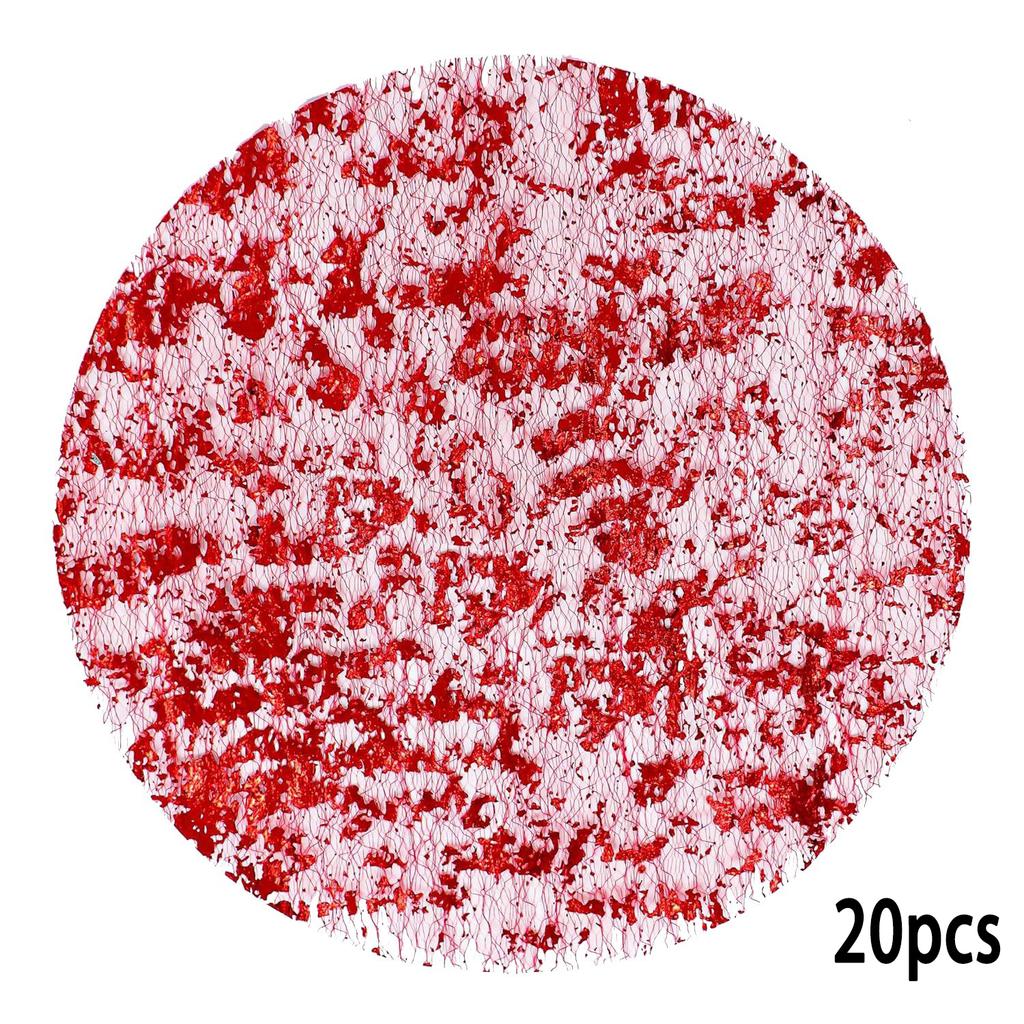 High-end Luxury Christmas Themed Disposable Gold Table Mat with Foil and Netting for Party Decorations