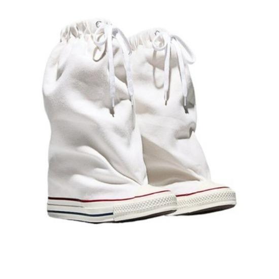 Converse Vaquera X Converse Womens Chuck Taylor All Star XHi Slouch Wedge White