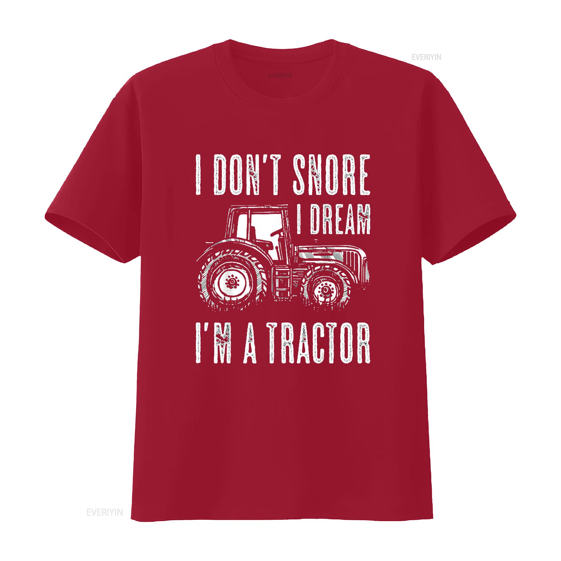 

I Don t Snore Dream m a Tractor Funny gifts Mens Shirt Black 3X Large vintage Washed Versatile Slightly Casual S