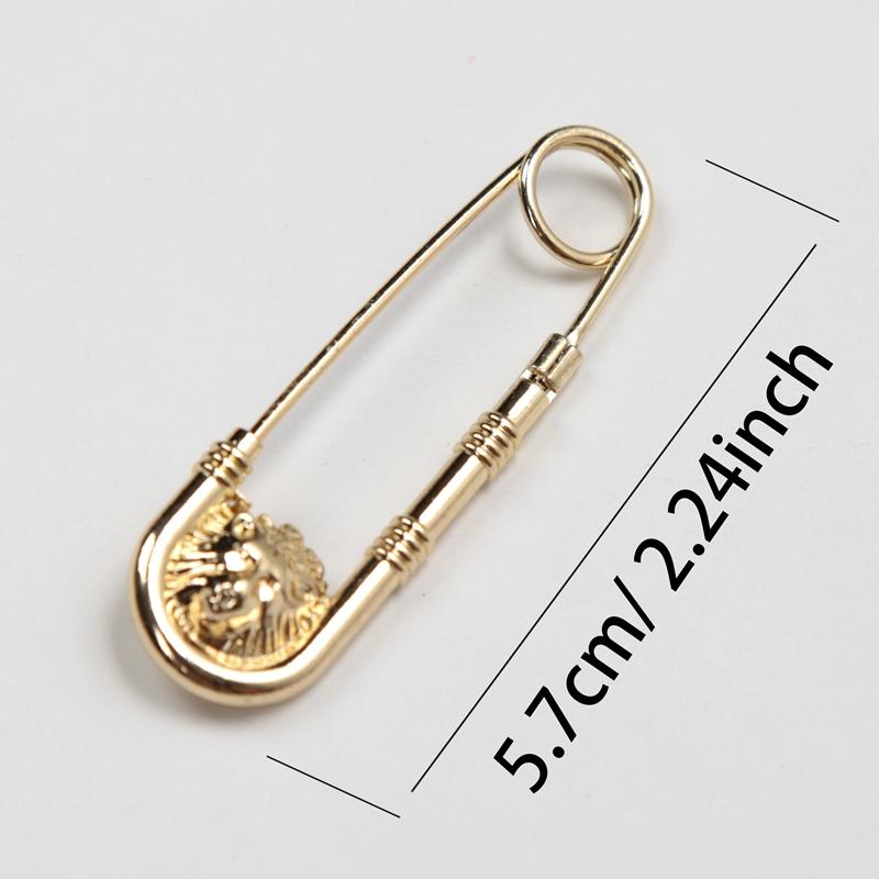 New Retro Style Brooch Pin Fashion DIY Safety Pins Women Waist Closing Artifact Men Suit Jacket Decoration Simple Anime Jewelry