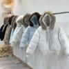Vêtements matelassés en coton avec grand col en fourrure pour femmes, épaissis et chauds, nouvelle collection hiver, vêtements type 'pain', vestes matelassées en coton, vestes courtes.