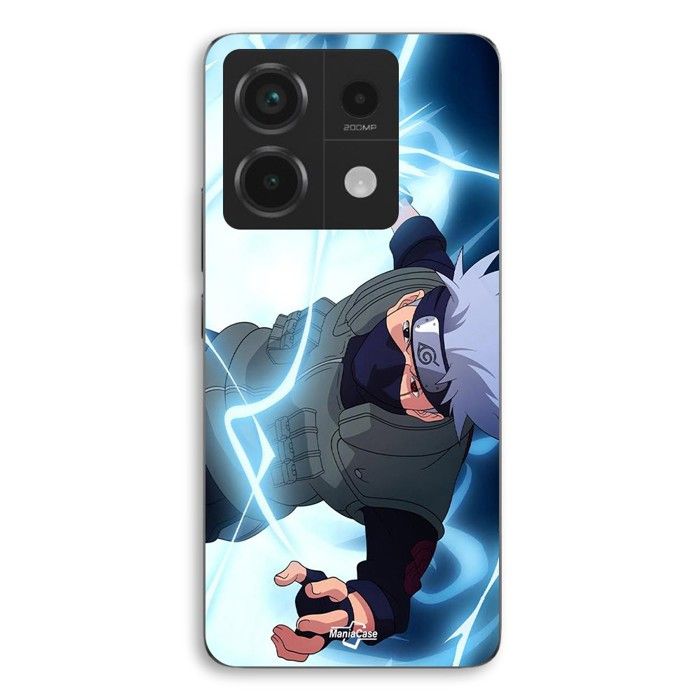 Coque de téléphone - MANIACASE - Xiaomi Redmi Note 13 Pro 5G - Silicone TPU - Noir - Naruto masque pouvoir