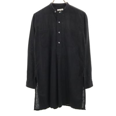 ENGINEERED GARMENTS Made In the USA Linen Blend Long Sleeve Half Button Shirt Men's Used