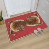 Eclectic Red and Orange Tiger Print Rug for Maximalist for Living Room Abstract Print Bedroom Home Decor Rug Beautiful Classic