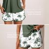 Women's Sports Swimsuit Two-piece Set, Vest , Shorts, Printed