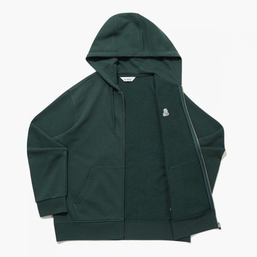 Munsingwear Unisex Hooded Zip Up Jacket Deep Green Mq323ptl92