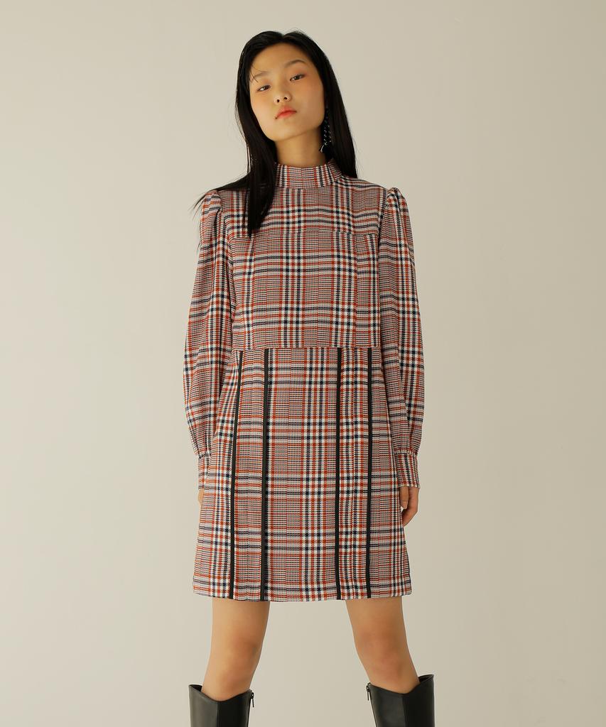 Nouah Block Check Dress