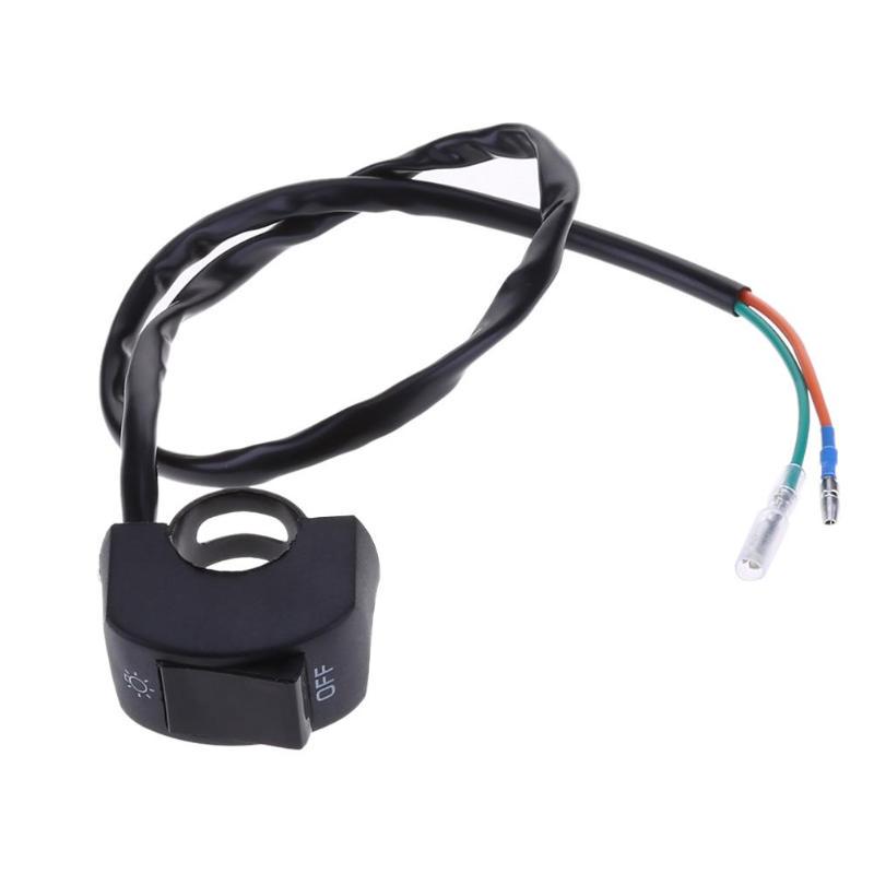 1pc 12V 7/8in Motorcycle Handlebar On/Off Switch for LED Headlight Fog Head Lamp Eye Light Car Styling Switch Universal