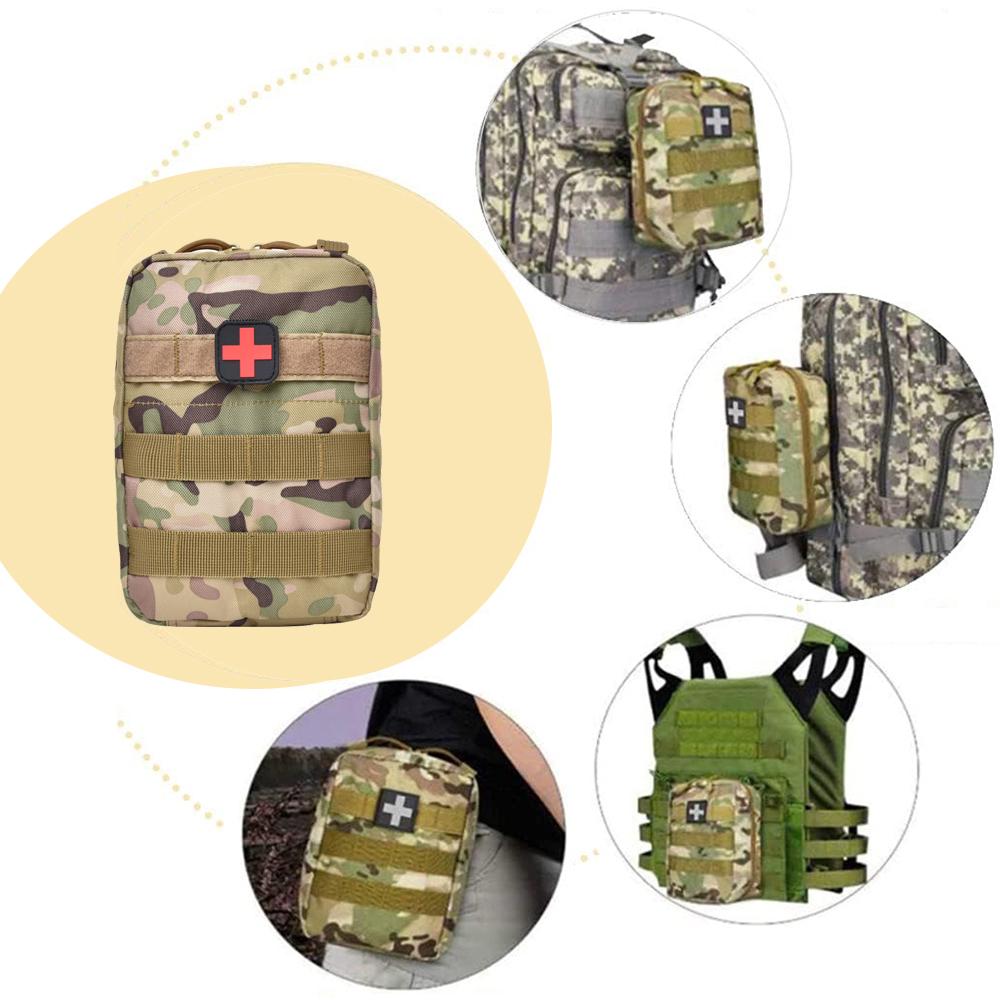 Tactical MOLLE Utility Pouch 1000D Nylon EMT Medical Bag Military General Purpose EDC Tool Organizer Weatherproof Waist Pack with Dual Zippers