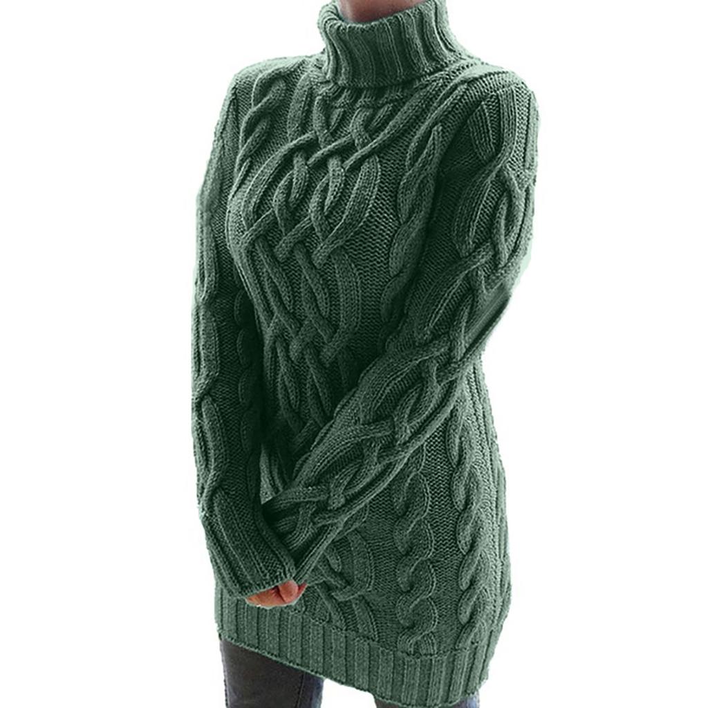 Women's Fashion Autumn And Winter Thick Two-lapel Retro Thick Line Dress