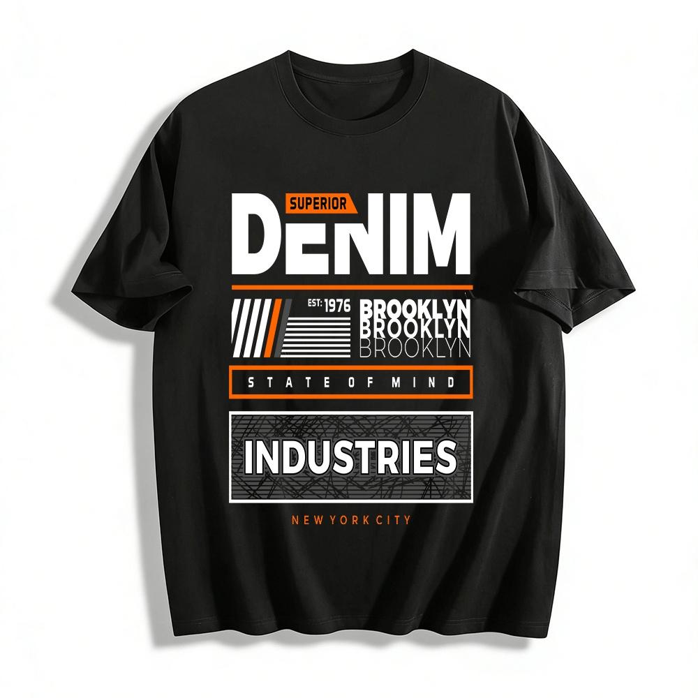 

Superior Industries NYC Industrial Style Graphic Casual T-Shirt Pure cotton T-shirt XXS