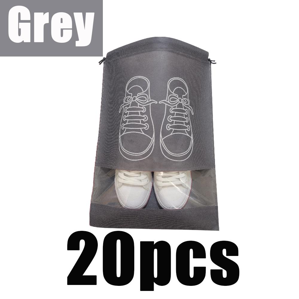 5/10/30pcs Shoes Storage Bags Portable Non-Woven Fabric Large Capacity Travel Waterproof Moistureproof Clothing Classified Bags