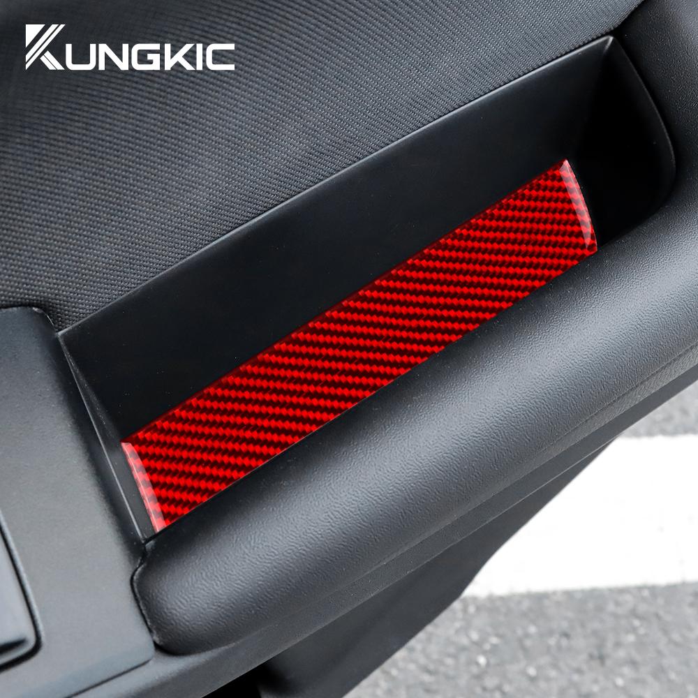 Real Soft Carbon Fiber Sticker For Subaru WRX/WRX STI 2025 2025 2025 Door Armrest Inner Groove Decor Trim Interior Accessories