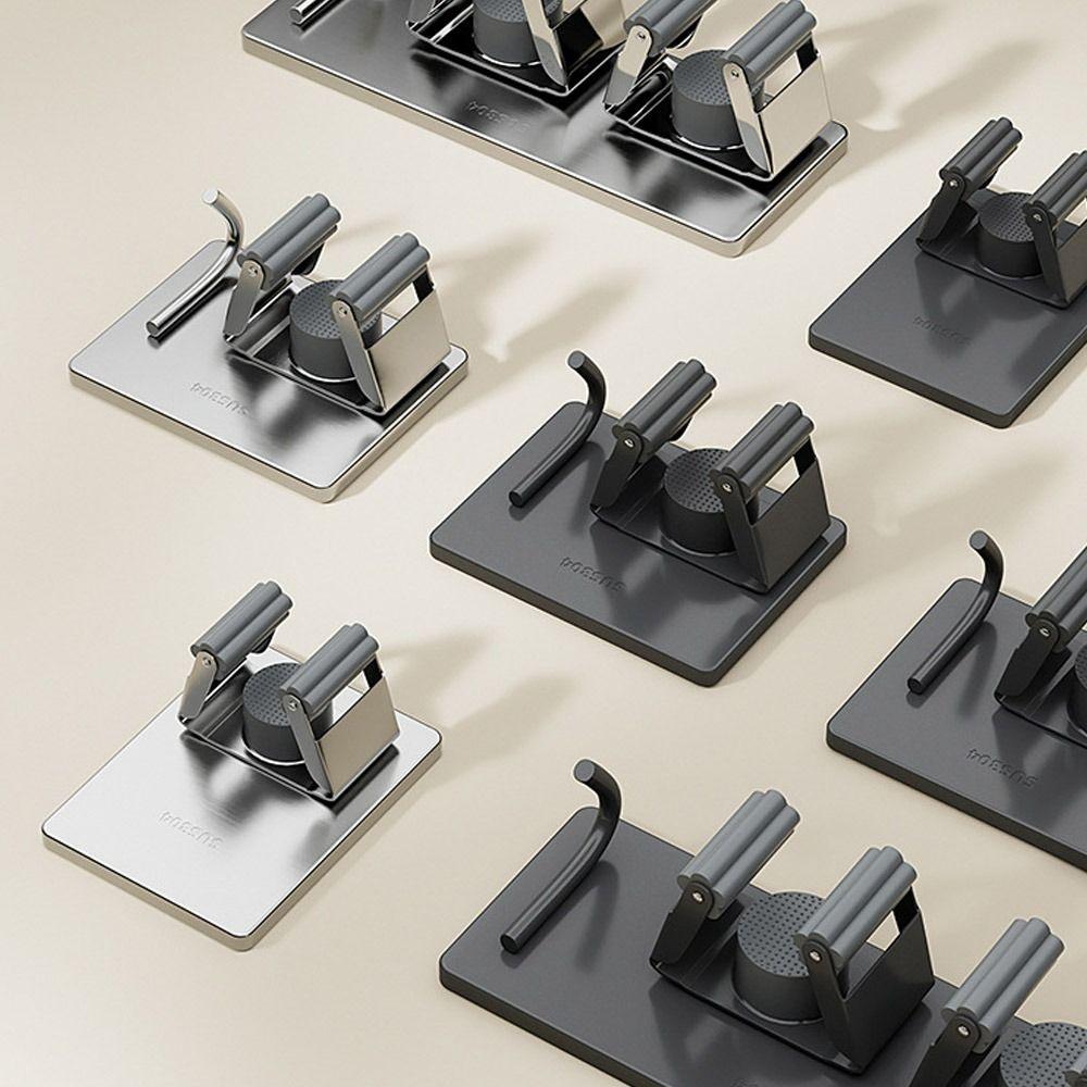 Waterproof Broom Rack 304 Stainless Steel Broom Hanger Multi-Purpose Mop Storage Rack  Household
