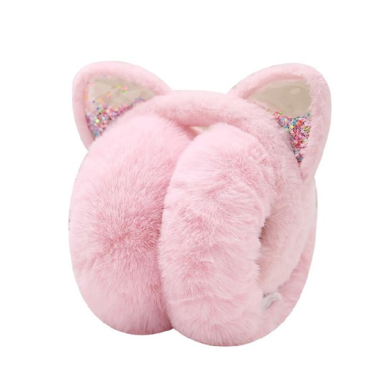 Kitten Earmuffs For Women And Girls, Soft Fleece Lining, Adjustable Winter Ear Cover For Outdoor Use