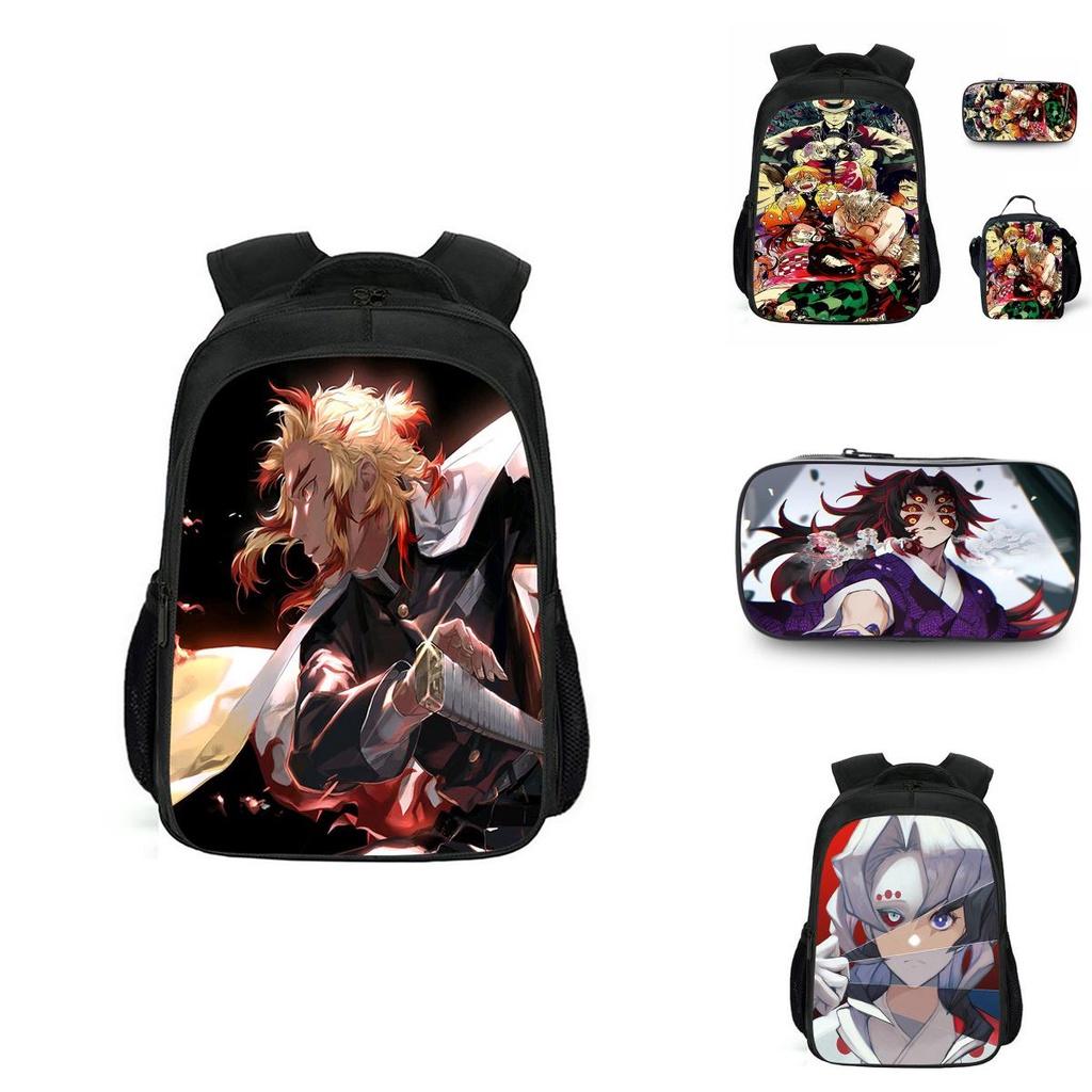 Large Capacity Demon Slayer Kimetsu No Yaiba Backpack With Durable Material And Stylish Design