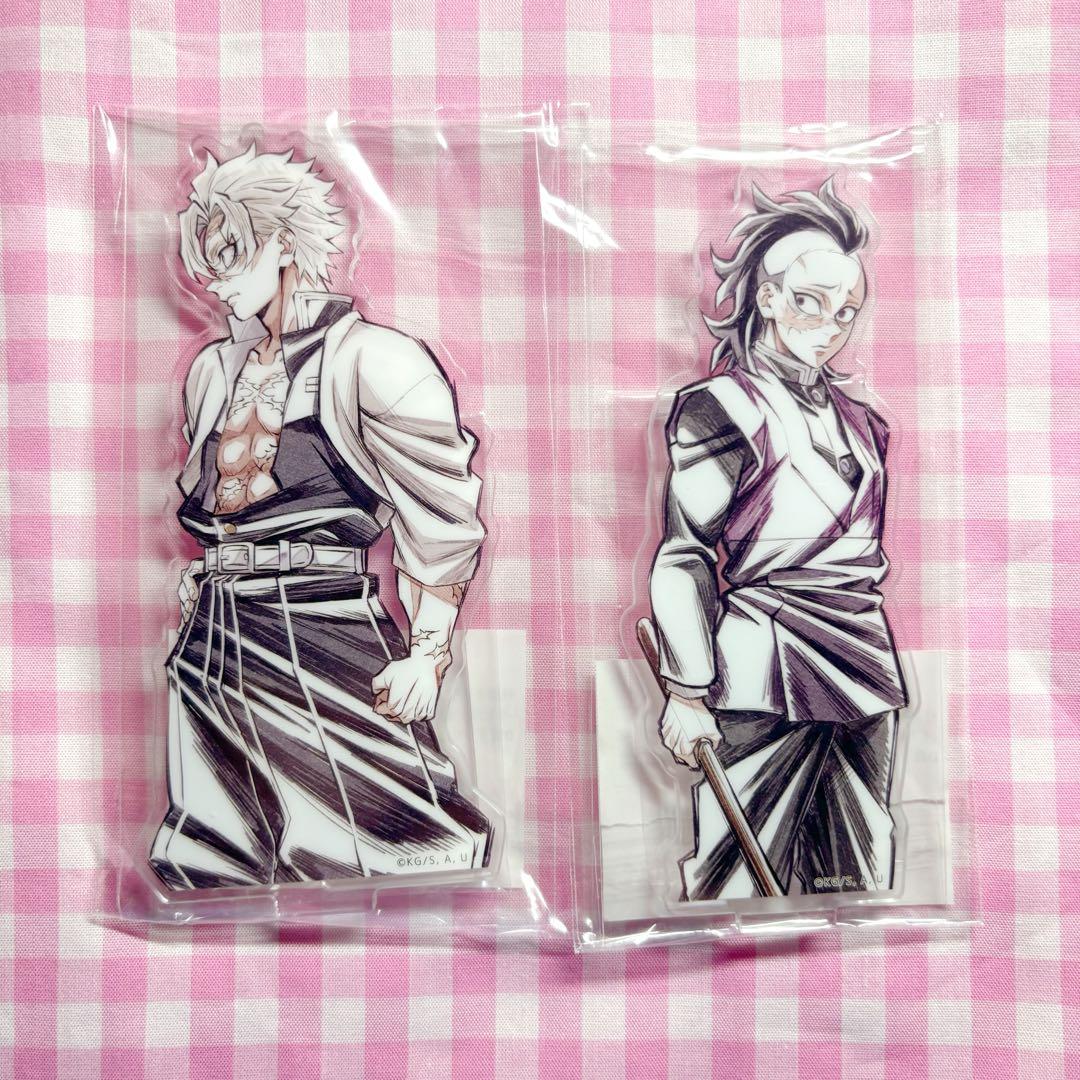 

[USED] Demon Slayer: Kimetsu no Yaiba - Sanemi Inosuke and Genya Inosuke webshop lottery D prize acrylic stand