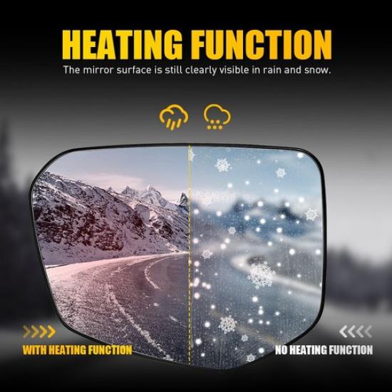 Mirror Glass Fit 2016- Honda Civic Left Car Driver Heated EOOH