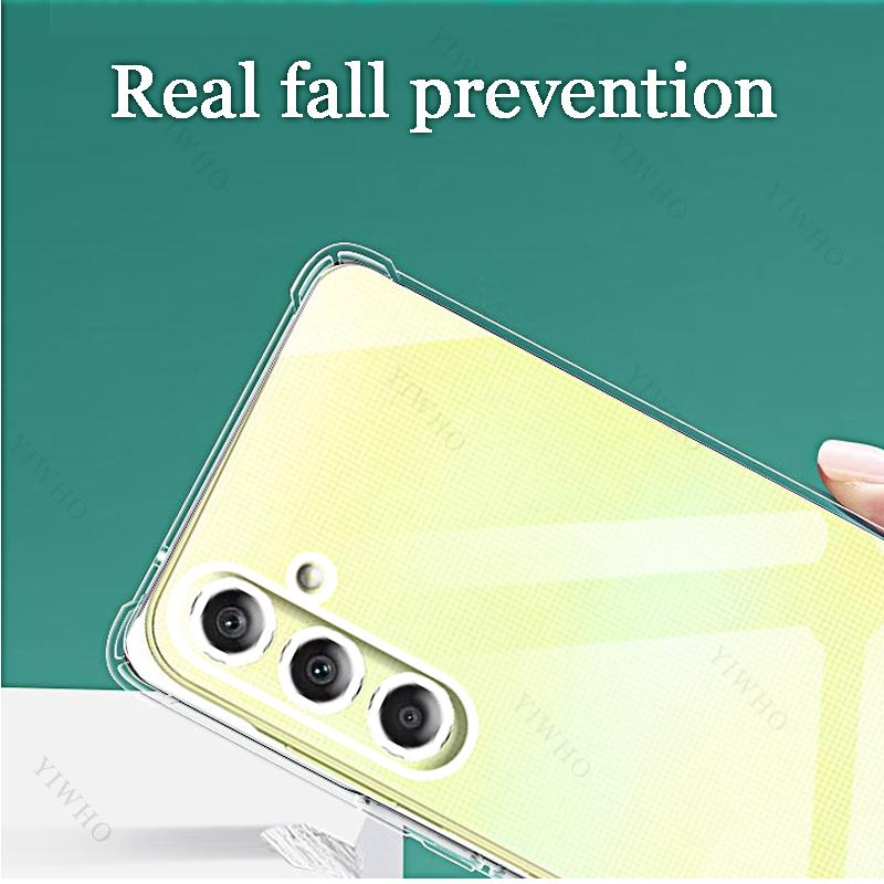 Ultra Thin Silicone Soft Case for Samsung Galaxy A55 A35 A25 A15 A05S A05 A54 A34 A24 A14 A04S A04 Clear Back Transparent Shell