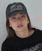 Leuhemia Vintage Lettering Cap _ Gray