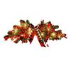 New 70cm Christmas Wreaths Artificial Red Berries Door Swag Hanging Plaid BowKnot Xmas Garlands Door Ornaments