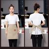 Waterproof Staff Apron Short Waiter Uniform Kitchen Half Apron  Coffee Shop Hotel Chef