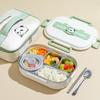 304 Edelstahl Tragbare Isolierte Lunchbox, Auslaufsicher & Mikrowellengeeignet für Schüler und Berufstätige